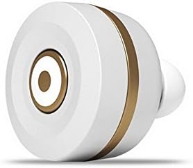 Lithium Battery Mini Bluetooth V3.0 Headset Earphone Wireless Earpiece Headphones for Apple Iphone 6,6 Plus,5,5s,5c,ipad,ipod, Macbook Air,sumsung Galaxy S5,s4,note,htc One(m12),most Bluetooth Enable Devices White and Gold