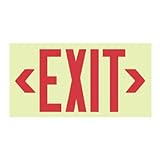 Glo-Brite Exit - Red Frameless