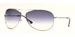 RAY BAN 3293 003/8G SILVER GRAY GRADIENT AVIATOR SUNGLASSES