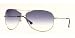 RAY BAN 3293 003/8G SILVER GRAY GRADIENT AVIATOR SUNGLASSES