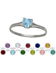 14 Karat Yellow Gold Genuine Blue Topaz Heart Shape Gem Baby Ring