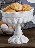 White Porcelain Scalloped Dessert Bowl