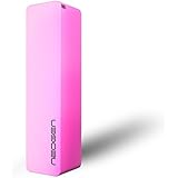 Soltech NeoGen STS-EX2600 2600mAh Ultra-Compact Portable Charger External Battery Power Bank for iPhone 4/4S/5/5C/5S Samsung Galaxy S3/S4/Note 2/Note 3 - Retail Packaging - Pink