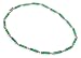 New Sterling Silver Green Jade 16" Necklace