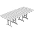 96" Recycled Earth-Friendly Cape Cod Outdoor Patio Dining Table - White