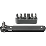 Neiko&reg; 03044A 1/4-Drive Mini-size Ratcheting Screwdriver and Bit Set, Cr-V | Includes 7 Bits