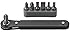 Neiko&reg; 03044A 1/4-Drive Mini-size Ratcheting Screwdriver and Bit Set, Cr-V | Includes 7 Bits