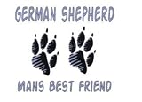 GERMAN SHEPHERD MAN'S BEST FRIEND Long Sleeve Tee (Your Choice of Colors)
