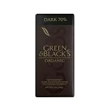 Green & Black's Organic Chocolate Bar, 70% Cocoa, 3.5-Ounce Bars (Pack of 10)