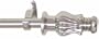 Window Curtain Rod / Drapery Rod 28 Inch - 48 Inch Surahi Nickel