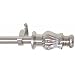 Window Curtain Rod / Drapery Rod 28 Inch - 48 Inch Surahi Nickel