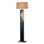 Nova Lighting Half Moon Floor Lamp, Dark Brown/Silver/Etruscan Gold