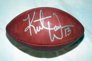 Kurt Warner Signed Cardinals Football