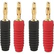 Twist Crimp Toolless Speaker Cable Connectors Monster Tip Banana MKII - Large - 2 pairs per pack