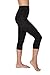 Hanes Shaping Slims Waist Capri/Black