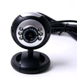 USB 6 LED PC Webcam Camera plus + Night Vision MSN, ICQ, AIM, Skype, Net Meeting and compatible with Win 98 / 2000 / NT / Me / XP / Vista
