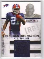 2010 Rookies and Stars Longevity Freshman Orientation Materials Jerseys #8 C.J. Spiller - Buffalo Bills (Piece of Authentic Jersey - Serial #d to 249) (Football Cards)