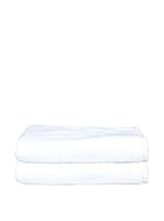 W.H.Y.T.E Set Toalla De Baño 2 Uds. (Blanco/Rosa)