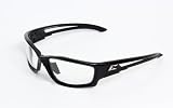 Edge Eyewear SK111-IFT Kazbek Islander Fit Safety Glasses, Black with Clear Lens
