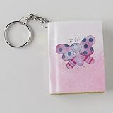 Friendly Bugs Key Ring Notebook Favors- Birthday, Baby Shower, Garden Party - Package of 4