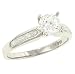 Round Channel Diamond Engagement Ring .26cttw (CZ ctr)
