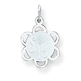 Sterling Silver Sweet Sixteen Disc Charm with 20 inch Sterling Silver Chain