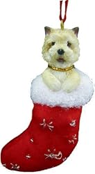 Santa's Little Pals Carin Terrier Stocking Christmas Ornament