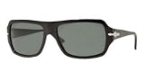 Authentic Persol Sunglasses 2913 BLACK CRYSTAL GREEN POLARIZED 9558