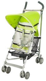 Maclaren 2010 Volo Stroller Silver Green Stripe
