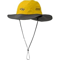 Outdoor Research Seattle Sombrero Rain Hat, 498-Yellow/Dark Grey, Small
