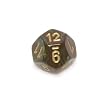 Chessex Scarab 16mm Jade with gold d12