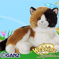 Webkinz Signature Calico Cat Plush Animal by Webkinz Plush Online Pet