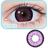 GEO XCH-621 Super Nudy Colour Purple Soft Circle Contact Lens (x1 PAIR)IMAGE