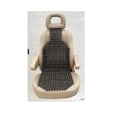 Car Beaded Black Seat Cover Wooden Beaded Cooling Cushion