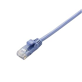 【クリックで詳細表示】ELECOM LANケーブル CAT6準拠 Gigabit やわらか 2m ブルー LD-GPY/BU2