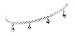 Tapp Collections™ Silver Tone Anklet Bracelet Fashion Jewelry