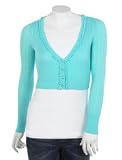 Ruffle V Neck Cardigan