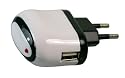 USB Schnelllader 1000mAh einsetztbar als Netzteil / Ladekabel / Ladeger&auml;t - Ladeadapter 220V
