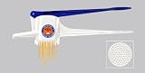 Original Kull Spaetzle-Schwob BLUE-WHITE, Spaetzle Press / Spaetzle Maker - suitable for dishwasher! PREPARE OWN PASTA / NOODLES IN A FEW MINUTES! Incl. Spaetzle Recipe! Also high-quality POTATO RICER!