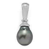 Tahitian Black Pearl Pendant in 14K White Gold