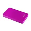 Intenso Memory Station 500GB externe Festplatte (6,4 cm (2,5 Zoll), USB-Y Kabel) pink