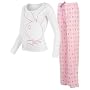 Playboy Long Sleeve Pyjama Set Ladies White/Pink 1&hellip Playboy