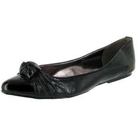 Buy STEVE MADDEN P-Samar Ladies Dress Slip-Ons Knotted Pointed Toe Ballet Flats Shoes Skimmers... by Steve Madden