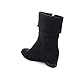 DBDK ESTRELLA-1 Women's Foldable Side Zipper Hidden Wedge Mid Calf Boots