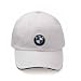 BMW White Color Sandwich Baseball Cap