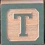 Maple Landmark 30020 VT COUNTRY BLOCKS- LETTER BLOCKS- T