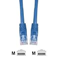 (5 PACK) 7 Feet RJ45 CAT 5E Molded Network Cable - Blue