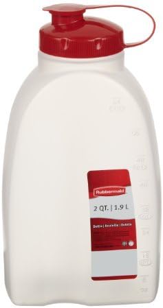 Rubbermaid Servin Saver White Bottle 2 Qt. (Pack of 2)