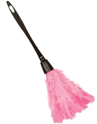 Sexy French Maid Costume Accessory Pink Feather Duster