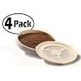 Ecopad 4-Pack The Permanent Refillable Coffee Filter for the Classic Senseo models HD7810-HD7819 - Create your own custom strength and Flavor Lowest P